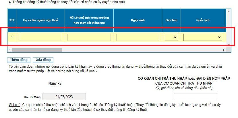 2 Cách đăng ký mã số thuế cá nhân cho người lao động cách 1 bước 5