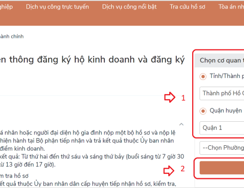 Cách đăng ký hộ kinh doanh cá thể online (qua mạng) bước 5