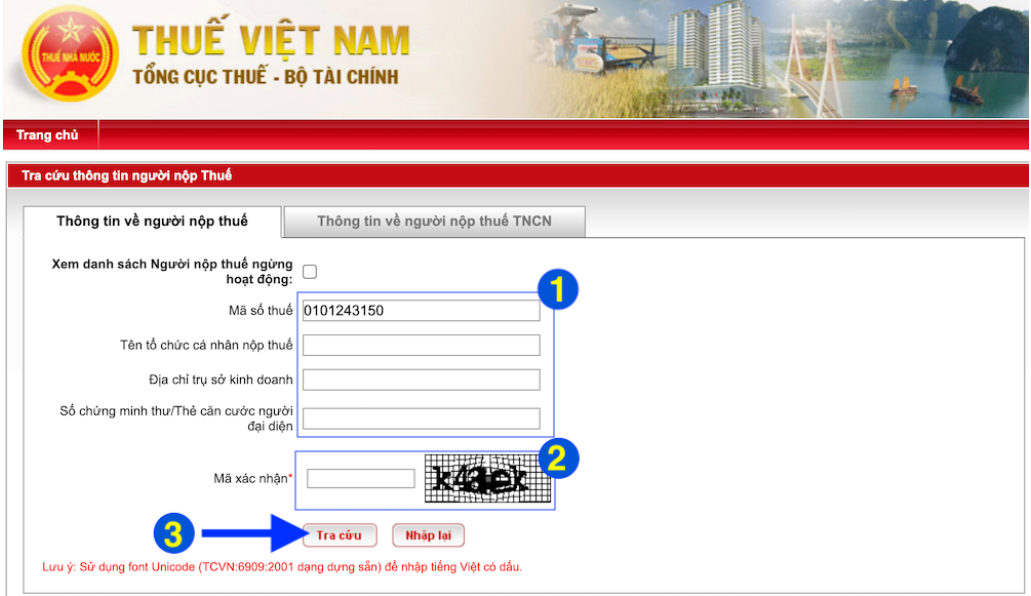 Tra cứu mã số thuế hộ kinh doanh bước 4a