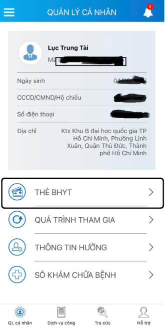 Hướng dẫn đăng ký thẻ BHYT bước 8