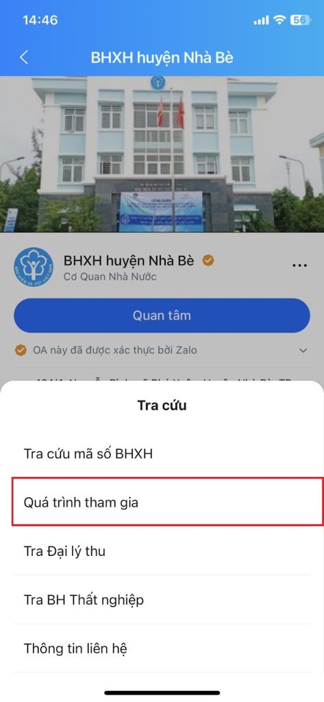 Hướng dẫn kiểm tra tiến độ đóng bhxh cách 4 bước 3